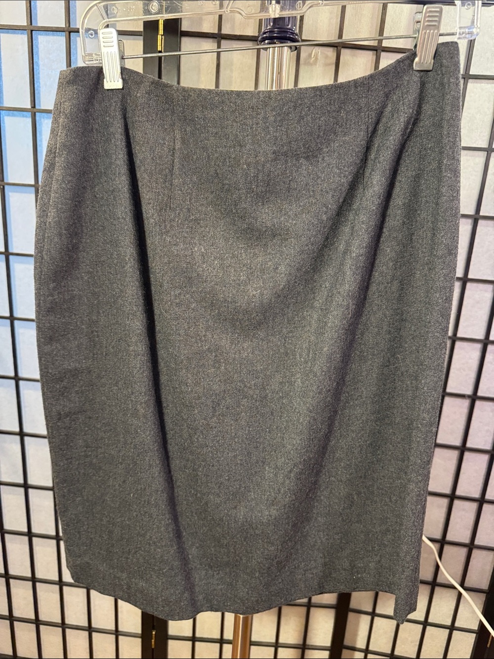 Vintage 90s Valerie Stevens Charcoal Pencil Skirt